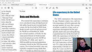 CDC report on life expectancy JanuaryJune 2020 [upl. by Alcott456]