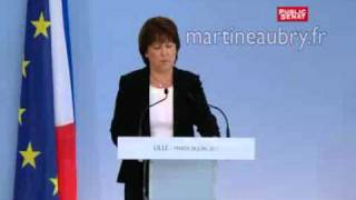 Martine Aubry  Discours de pour sa candidature aux primaires socialistes [upl. by Nilram]