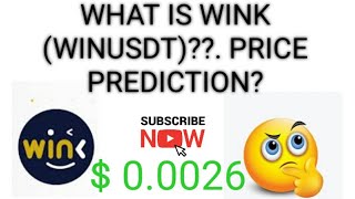 WHAT IS WINK PRICE PREDICTED [upl. by Gilemette]