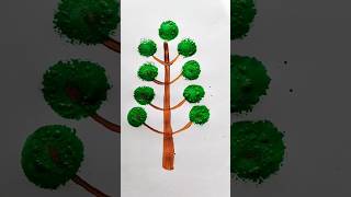 Tree Acrylic Painting For Kids tree trending painting shorts art colors drawing draw [upl. by Beal]