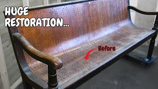 Filthy Bentwood Bench Restoration [upl. by Idyak]