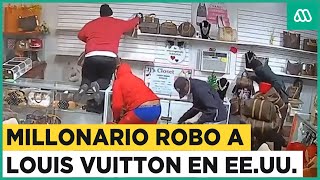 Millonario robo a Louis Vuitton en Estados Unidos [upl. by Neau]