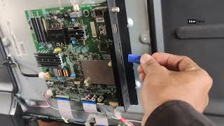 Skyworth 55 inch smart LED TV  How To Repair No Power [upl. by Shela506]