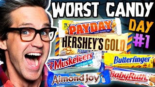 Worst Halloween Candy Bar Taste Test Day 1 [upl. by Yenaj]