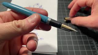 Sheaffers Snorkel Fountain Pen Fill Mechanism [upl. by Kopans]