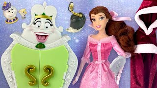 Princess Belle Wardrobe Play Set Doll Review amp Unboxing Beauty and the Beast [upl. by Golliner716]