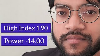 High Index Spectacles With 190 High index Lenses  1400  High index Glasses [upl. by Atidnan]