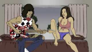 Eddie Van Halen talks to girlfriend 6 PACK [upl. by Beichner648]