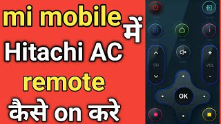 Hitachi AC remote control app  mi mobile me Hitachi remote kaise on kare  Hitachi remote on mi [upl. by Aitan]