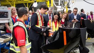 Prime Minister Trudeau at Magna Polycon in Guelph [upl. by Bork548]