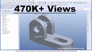 Pro Engineer Pro E Wildfire 50 Basic Beginner Part Modeling Tutorial [upl. by Durtschi985]