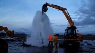 Dramatic Artesian Flow at Lincolnshire Herbs Site [upl. by Raama]