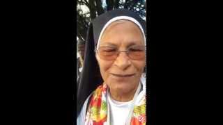 Pèlerinage du Rosaire 2015  Parole de pèlerin Soeur Alban martiniquaise [upl. by Jessabell604]