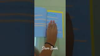 Slam book diy slambook artwork handmade cute easycraft cutetanvi7079 [upl. by Assetal]