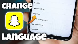 How to Change Language on Snapchat 2024 [upl. by Aneeuqal]