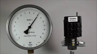 CondorDruckschalter MDR3  Druckeinstellung  Condor Pressure switch MDR3  Pressure adjustment [upl. by Assir]