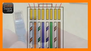 RJ45 Pinouts Explaining 568A 568B Ethernet pin connectors and crossover cables [upl. by Kam]