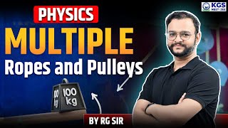 Multiple Ropes And Pulleys  Pulley Tricks 😍✔  JEE Physics  JEE 2025 🚀  By RG Sir kgsjee [upl. by Amin]