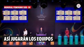 Mundial Femenino Sub20 Colombia 2024 así quedaron los grupos para el torneo  El Espectador [upl. by Eihcir755]