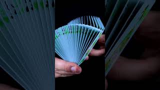 Bicycle NEON GreenGlow Playing Cards Cardistry Shuffle bicycleplayingcards carddeck magician [upl. by Gale]