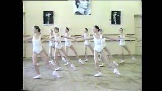 Vaganova level 2  pointe work Year 1993 teacher Olga Semenova [upl. by Burg799]