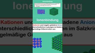 Ionengitter chemistry science school shorts chemie [upl. by Jepson]