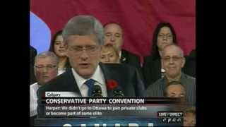 Conservative Party Convention Calgary 2013 Prime Minister Harper Full Speech [upl. by Nerhe]