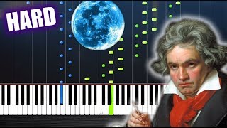 Beethoven  Moonlight Sonata 3rd Movement  HARD Piano Tutorial by PlutaX [upl. by Buzz764]