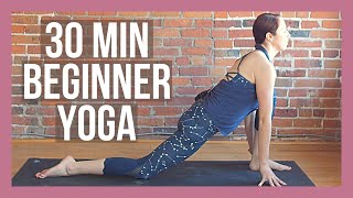 30 min Beginner Yoga  Full Body Yoga Stretch No Props Needed [upl. by Ecirehc105]