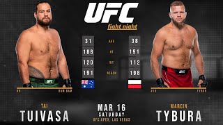 TAI TUIVASA vs Marcin TYBURA Full FIGHT [upl. by Akcinat]