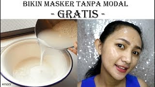 Cara cepat memutihkan kulit dengan air beras  DIY MASK  FsDiy [upl. by Aicxela]