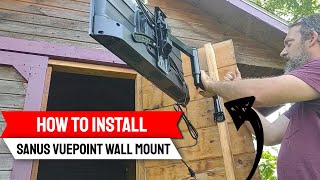 How to Install Sanus Vuepoint FMF418KIT FullMotion TV Mount for 32quot55quot TVs [upl. by Terra]