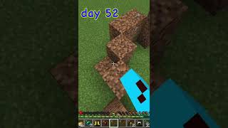 spending 100 days of 3 layers of dirt day 52 100dayschallenge minecraft gaming [upl. by Lleuqar]