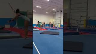 Front full Front Pike  Floor Tumbling  2024 gymnast level10 tumbling flip gymnastlife [upl. by Darreg]