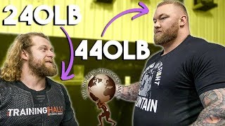 WORLDS STRONGEST MAN MAKES BODYBUILDER LOOK SMALL [upl. by Willett]