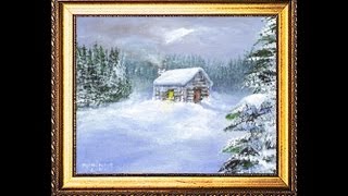 A Cabin Snow Scene Part 2 [upl. by Beitnes]