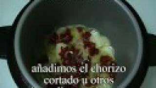 Tortilla de patatas con chorizo en la Biomatic [upl. by Kciredes329]