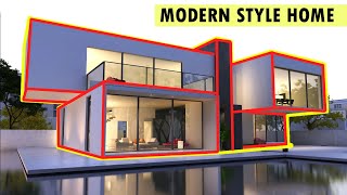 how to make house exterior look better modern style house exterior [upl. by Squier]