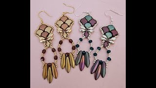 Art Deco Inspired Earrings [upl. by Leryt]