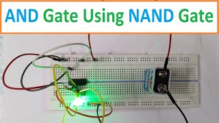 AND gate using NAND gate  Basic Gates using NAND gate  Universal Gate Practical [upl. by Laynad]