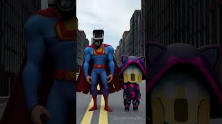 camera super man save minecraft steve and cat [upl. by Enitsirk]