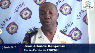 Le Commissaire Divisionnaire Jean Claude Benjamin Porte Parole de lIGPNH [upl. by Egduj]