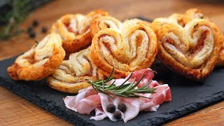 Puff Pastry Hearts  How Tasty Channel [upl. by Magas]