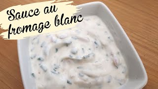 SAUCE FROMAGE BLANC PAS CHERE ET PEU CALORIQUE 👍 UNE TUERIE [upl. by Lukasz]