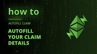 ETCMC  how to  Autofill claim details [upl. by Erma]