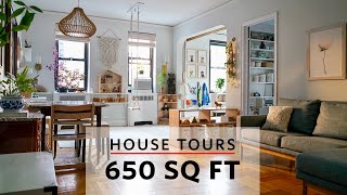 House Tours A Family of Five in a 650 Sq Ft Apartment in New York City [upl. by Pallas875]