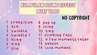 14 SOUND EFFECT BUAT VLOG  NO COPYRIGHT [upl. by Novets]