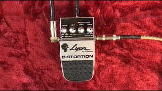 Lyon by Washburn Distortion Pedal Demo [upl. by Germaine]