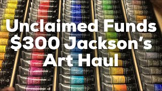 Epic Jacksons Art Haul and Unclaimed Funds PSA Sennelier 98 watercolor haul [upl. by Roze284]