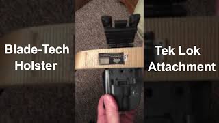 Blade Techs TekLok Holster Attachment How it works [upl. by Verile]